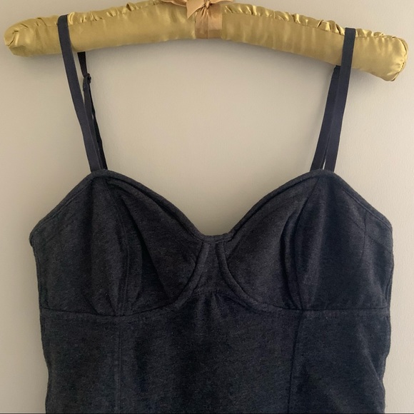 Aritzia Talula Grey Bustier Style Tank Top - Picture 4 of 5